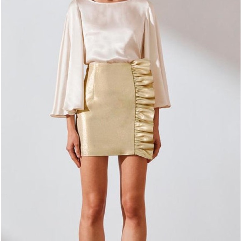 Shona Joy-The Luna Ruffle Mini Skirt, size 8 - Picture 4 of 4
